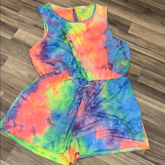 now & forever Pants - Tie dye Romper
